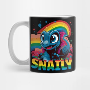 Snaily The Super Cute Rainbow Snail Mug